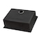 Ruvati 25 inch Gunmetal Black Stainless Steel Drop-in Topmount Kitchen Sink Single Bowl RVH5007BL - alternate 2